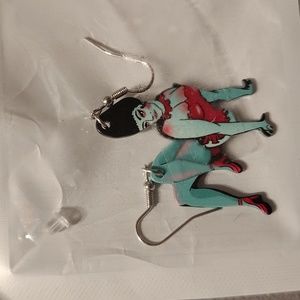 Beetlejuice earrings